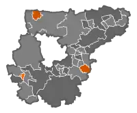 Stimmenmehrheit nach Gemeinden im 2. Wahlgang