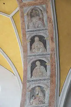 Fragmente von Fresken aus der Mitte des 16. Jahrhunderts in der Annakapelle