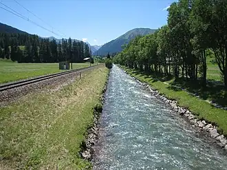 Das Landwasser bei Davos-Islen