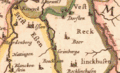 Recklinckhuſen, Dorſten, Eßen. Blaeu-Atlas, Mitte 17. Jahrhunderts
