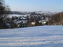 Langenhessen im Winter (Blick vom Schulberg in Richtung Koberbach Centrum)
