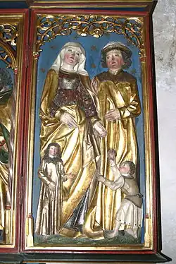 Altar der Heiligen Sippe in der Stadtkirche in Langenzenn