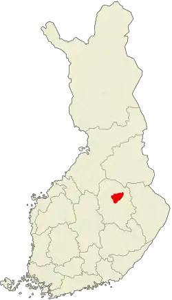 Lage von Lapinlahti in Finnland