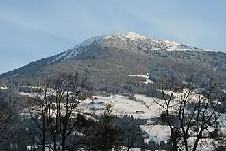 Blick von Baumkirchen auf den Largoz