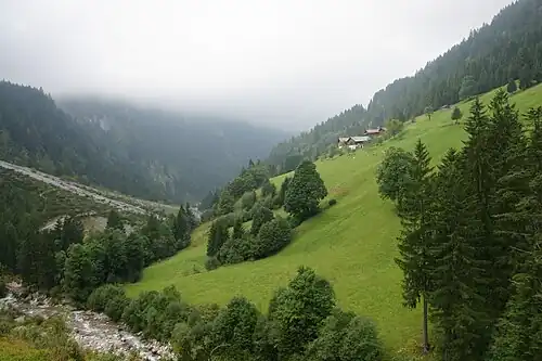 Lasanggabach im Bereich der Maruler Parzelle Hof