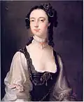 Dame Katherine (um 1679–1762), Tochter von David Smythe aus Barnhill und zweite Gattin von Sir David Threipland