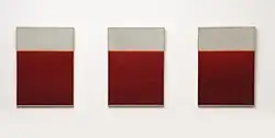 Triptychon: Der innere Horizont I–III, 2011, Öl/Leinwand, jeweils 140 × 100