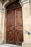 Die barocke Eingangstür