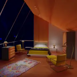 Akzentuierung von Objekten/Variation: der Teppich