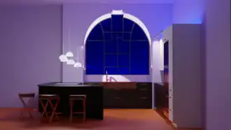 Artikulation der Archi­tektur: hier Akzentuierung der Fensterlaibung