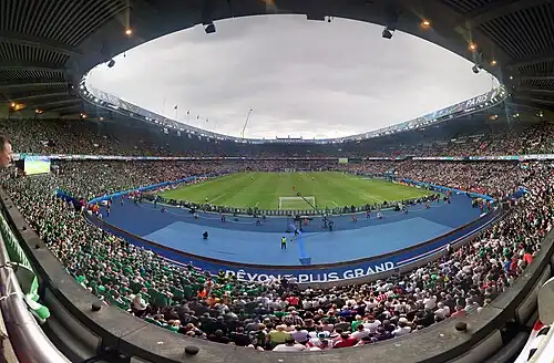 Der Parc des Princes während der Fußball-Europameisterschaft 2016