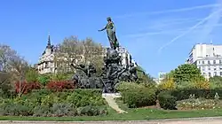 Mittelpunkt des Jardin de Marianne