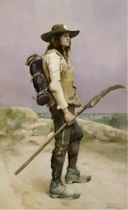 „Le Vendéen“ zur Zeit des Aufstands der Vendée 1793 (Gemälde von Julien Le Blant, um 1880)