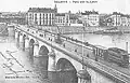 Pont du Coteau in Roanne (erbaut 1834, Foto 1909)