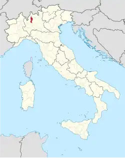 Lage innerhalb Italiens