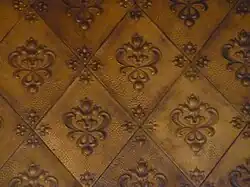 Ledertapete im Bürgermeistersaal …