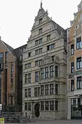 Dreigeschossige Auslucht am Leibnizhaus Hannover, 1648–1652 (1981–1983 rekonstruiert)