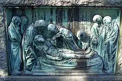 Wilhelm Haverkamp: XIV. Kreuzwegstation – Der Leichnam Jesu wird in das Grab gelegt, 1909