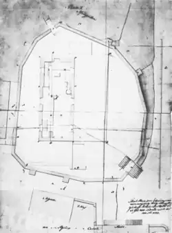 Evangelische Kirche Lageplan, Entwurf