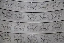 Reiterfiguren innerhalb der Kuppel