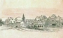 Gerbertor und Gerberbrücke (1848)