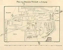 Lage des Alten und Neuen Sandtores