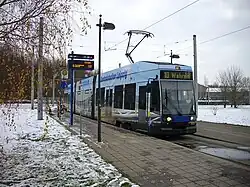 NGT8 auf Linie 10 in Lößnig