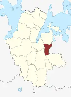 Lage des Kornerup Sogn in der Lejre Kommune