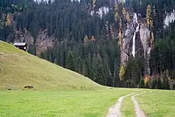 Wasserfall des Iffigbachs unterhalb der Iffigenalp