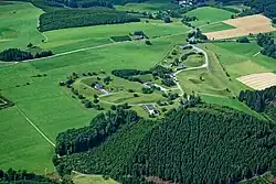 Luftbild der ehemaligen Nike-Feuerstellung Oedingen, 2015