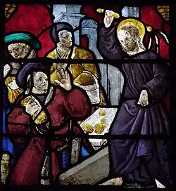 Jesus vertreibt die Geldwechsler aus dem Tempel