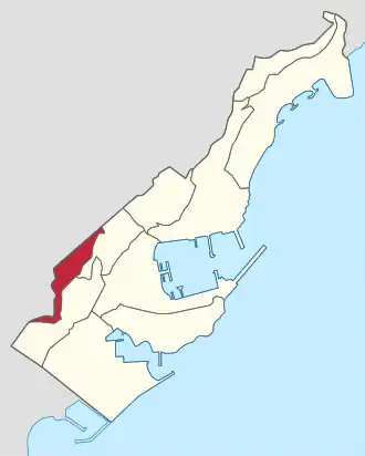 Lage von Les Révoires im Fürstentum Monaco