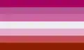 Lesbian Pride pink flag