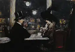 Im Café Bauer, 1895, Öl auf Leinwand, 32&nbsp;×&nbsp;45,5&nbsp;cm