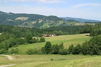 Lethkogel (Bildmitte) von Südosten