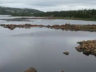 Blick von der Route 510 auf das St. Lewis Inlet