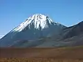 Licancabur von der Straße nach San Pedro de Atacama.