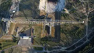 Das Besucherbergwerk aus der Luft.