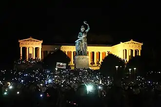„Lichtermeer“, 100.000 bis 300.000 Menschen in München am 11. Februar 2024