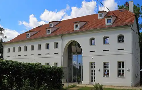 Darre des Schlosses Lieberose; ursprünglich zur Gewinnung und Trocknung von Kiefernsamen für den Forstbetrieb;