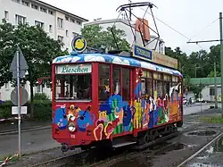 Lieschen an der Sonderhaltestelle Riedhof (2007)