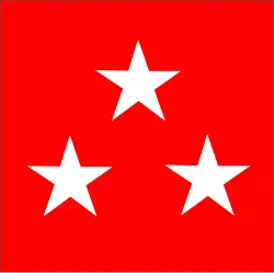 Flagge eines Generalleutnants