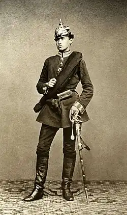 Paul von Hindenburg, als Leutnant des 3.&nbsp;Garde-Regiments zu Fuß, 1866
