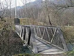 Fussgängersteg am Limmatspitz erbaut von der Felddivision&nbsp;5