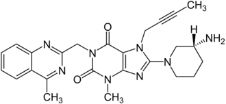 Struktur von Linagliptin