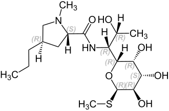 Strukturformel von Lincomycin