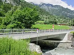 Lindibrücke über die Schwarze Lütschine bei Lütschental (neu erbaut 2020)