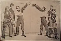 Lindner als Linkser (1864)