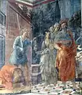 Enthauptung Johannes des Täufers Filippo Lippi, 1452, Fresko, Prato, Dom S. Stefano.
