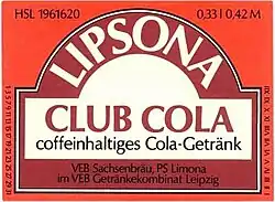 Lipsona Club Cola aus Gohlis